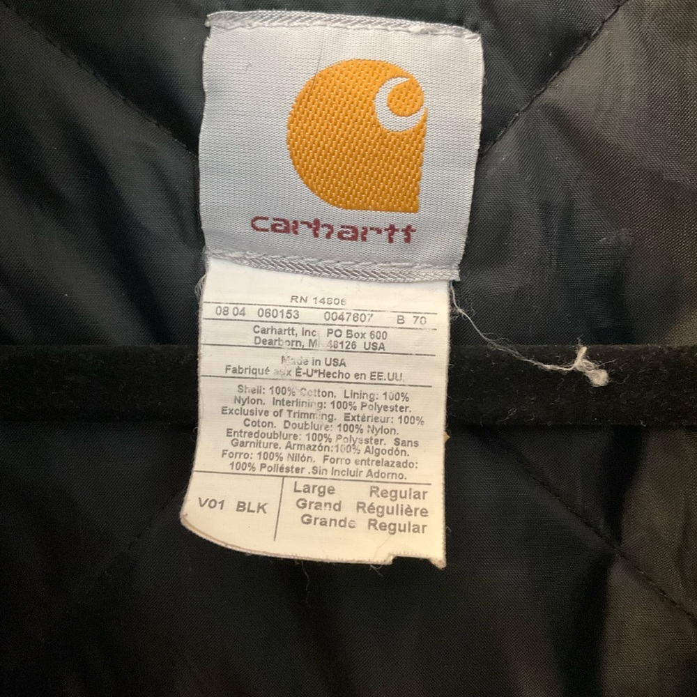 Carhartt Black Insulated Work Vest - Picture 5 of 9